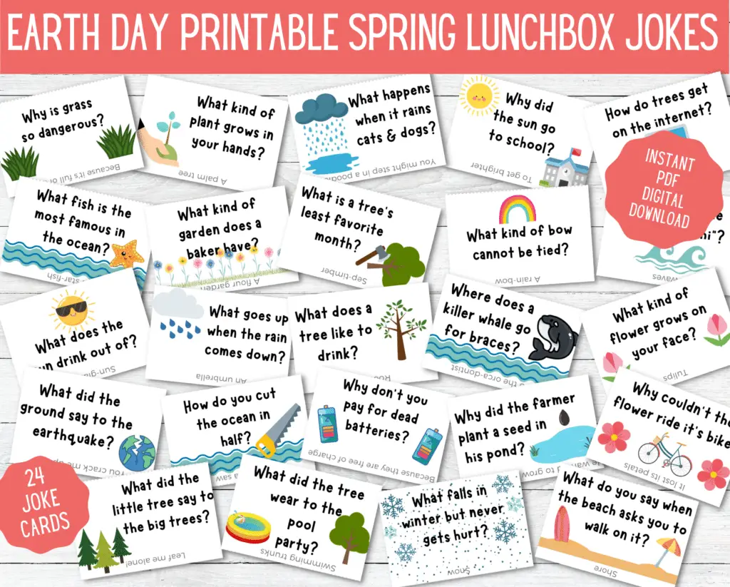 Celebrate Spring With 24 Funny Earth Day Lunch Box Jokes - Organize Zen ...